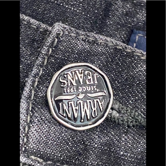 Armani  Jeans Comfort Fit Black Jeans 28 - Picture 5 of 7